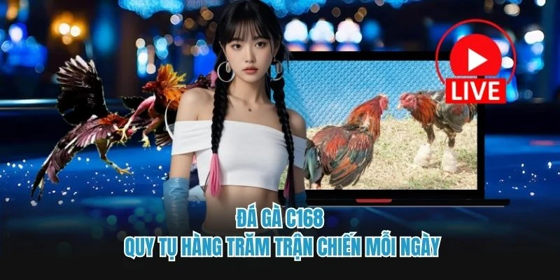 Đá gà C168 quy tụ hàng trăm trận chiến mỗi ngày